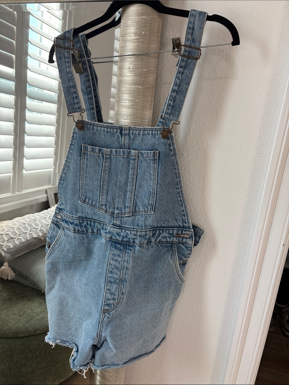 ROLLA'S Light Blue Denim Short Overalls